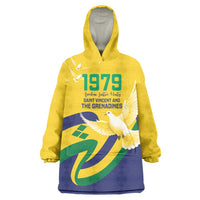 Saint Vincent and the Grenadines Wearable Blanket Hoodie Gratitude to the Land Pride Since 1979 - Wonder Print Shop