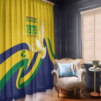 Saint Vincent and the Grenadines Window Curtain Gratitude to the Land Pride Since 1979 - Wonder Print Shop