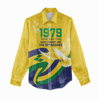 Saint Vincent and the Grenadines Women Casual Shirt Gratitude to the Land Pride Since 1979 - Wonder Print Shop