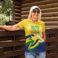 Saint Vincent and the Grenadines Women Polo Shirt Gratitude to the Land Pride Since 1979 - Wonder Print Shop