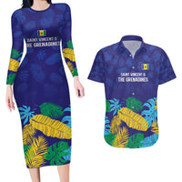 Saint Vincent Land So Beautiful Couples Matching Long Sleeve Bodycon Dress and Hawaiian Shirt Tropical Vibes - Wonder Print Shop