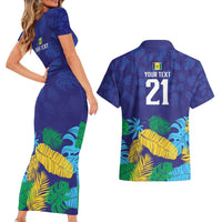 Saint Vincent Land So Beautiful Couples Matching Short Sleeve Bodycon Dress and Hawaiian Shirt Tropical Vibes - Wonder Print Shop