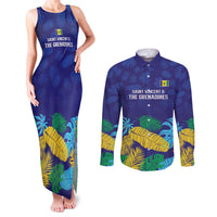 Saint Vincent Land So Beautiful Couples Matching Tank Maxi Dress and Long Sleeve Button Shirt Tropical Vibes - Wonder Print Shop