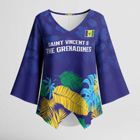 Saint Vincent Land So Beautiful Kimono Sleeve Blouse Tropical Vibes - Wonder Print Shop