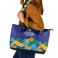 Saint Vincent Land So Beautiful Leather Tote Bag Tropical Vibes - Wonder Print Shop