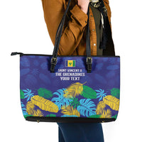 Saint Vincent Land So Beautiful Leather Tote Bag Tropical Vibes - Wonder Print Shop
