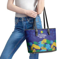 Saint Vincent Land So Beautiful Leather Tote Bag Tropical Vibes - Wonder Print Shop