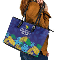 Saint Vincent Land So Beautiful Leather Tote Bag Tropical Vibes - Wonder Print Shop