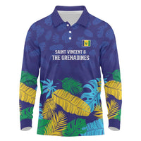 Saint Vincent Land So Beautiful Long Sleeve Polo Shirt Tropical Vibes - Wonder Print Shop