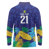Saint Vincent Land So Beautiful Long Sleeve Polo Shirt Tropical Vibes - Wonder Print Shop