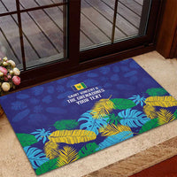 Saint Vincent Land So Beautiful Rubber Doormat Tropical Vibes - Wonder Print Shop