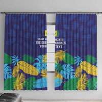 Saint Vincent Land So Beautiful Window Curtain Tropical Vibes - Wonder Print Shop