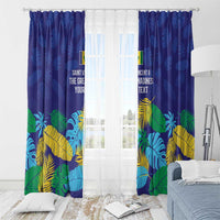 Saint Vincent Land So Beautiful Window Curtain Tropical Vibes - Wonder Print Shop