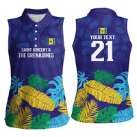 Saint Vincent Land So Beautiful Women Sleeveless Polo Shirt Tropical Vibes - Wonder Print Shop