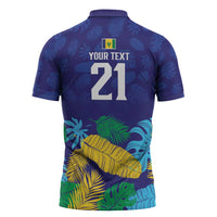 Saint Vincent Land So Beautiful Zipper Polo Shirt Tropical Vibes - Wonder Print Shop