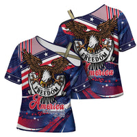 250 Years Of Service Cross Shoulder Shirt Semiquincentennial USA Patriotic 4th Of July - Wonder Print Shop