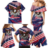 250 Years Of Service Family Matching Mermaid Dress and Hawaiian Shirt Semiquincentennial USA Patriotic 4th Of July - Wonder Print Shop