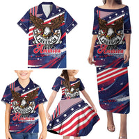 250 Years Of Service Family Matching Puletasi and Hawaiian Shirt Semiquincentennial USA Patriotic 4th Of July - Wonder Print Shop