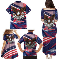 250 Years Of Service Family Matching Puletasi and Hawaiian Shirt Semiquincentennial USA Patriotic 4th Of July - Wonder Print Shop
