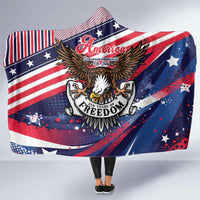 250 Years Of Service Hooded Blanket Semiquincentennial USA Patriotic 4th Of July - Wonder Print Shop