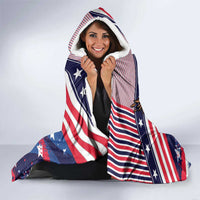 250 Years Of Service Hooded Blanket Semiquincentennial USA Patriotic 4th Of July - Wonder Print Shop