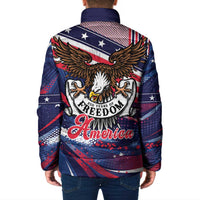 250 Years Of Service Padded Jacket Semiquincentennial USA Patriotic 4th Of July - Wonder Print Shop