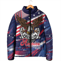 250 Years Of Service Padded Jacket Semiquincentennial USA Patriotic 4th Of July - Wonder Print Shop