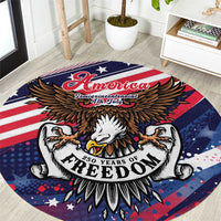 250 Years Of Service Round Carpet Semiquincentennial USA Patriotic 4th Of July - Wonder Print Shop