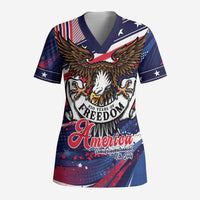 250 Years Of Service Scrub Top Semiquincentennial USA Patriotic 4th Of July - Wonder Print Shop