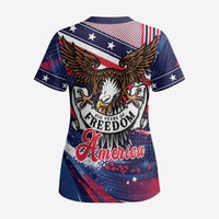 250 Years Of Service Scrub Top Semiquincentennial USA Patriotic 4th Of July - Wonder Print Shop