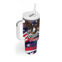 250 Years Of Service Tumbler With Handle Semiquincentennial USA Patriotic 4th Of July - Wonder Print Shop