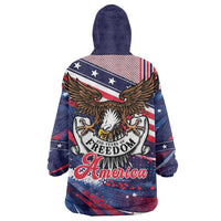 250 Years Of Service Wearable Blanket Hoodie Semiquincentennial USA Patriotic 4th Of July - Wonder Print Shop