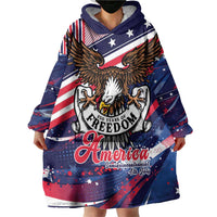 250 Years Of Service Wearable Blanket Hoodie Semiquincentennial USA Patriotic 4th Of July - Wonder Print Shop