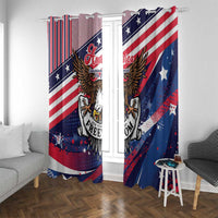 250 Years Of Service Window Curtain Semiquincentennial USA Patriotic 4th Of July - Wonder Print Shop