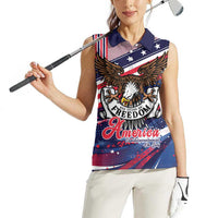 250 Years Of Service Women Sleeveless Polo Shirt Semiquincentennial USA Patriotic 4th Of July - Wonder Print Shop