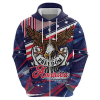 250 Years Of Service Zip Hoodie Semiquincentennial USA Patriotic 4th Of July - Wonder Print Shop