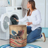 America 250th Anniversary Laundry Basket Eagle Us Flag July 4Th - Wonder Print Shop
