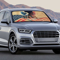 America 250th Anniversary Auto Sun Shade Eagle Us Flag July 4Th - Wonder Print Shop