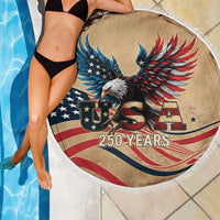 America 250th Anniversary Beach Blanket Eagle Us Flag July 4Th - Wonder Print Shop
