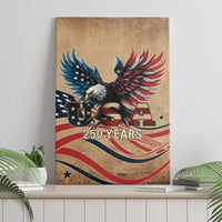 America 250th Anniversary Canvas Wall Art Eagle Us Flag July 4Th - Wonder Print Shop