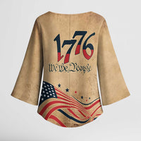 America 250th Anniversary Kimono Sleeve Blouse Eagle Us Flag July 4Th - Wonder Print Shop