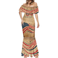 America 250th Anniversary Mermaid Dress Eagle Us Flag July 4Th - Wonder Print Shop