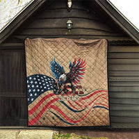 America 250th Anniversary Quilt Eagle Us Flag July 4Th - Wonder Print Shop
