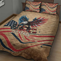 America 250th Anniversary Quilt Bed Set Eagle Us Flag July 4Th - Wonder Print Shop