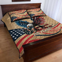 America 250th Anniversary Quilt Bed Set Eagle Us Flag July 4Th - Wonder Print Shop