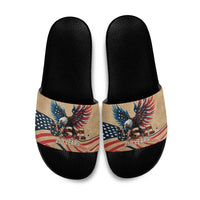 America 250th Anniversary Slide Sandals Eagle Us Flag July 4Th - Wonder Print Shop