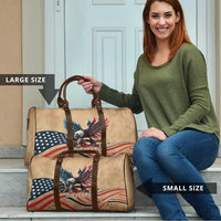 America 250th Anniversary Travel Bag Eagle Us Flag July 4Th - Wonder Print Shop