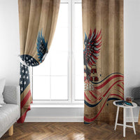 America 250th Anniversary Window Curtain Eagle Us Flag July 4Th - Wonder Print Shop
