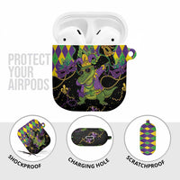 Mardi Gras Alligator AirPods Case Mardigator On Tuesdays We Wear Beads - Wonder Print Shop