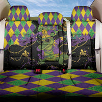 Mardi Gras Alligator Back Car Seat Cover Mardigator On Tuesdays We Wear Beads - Wonder Print Shop